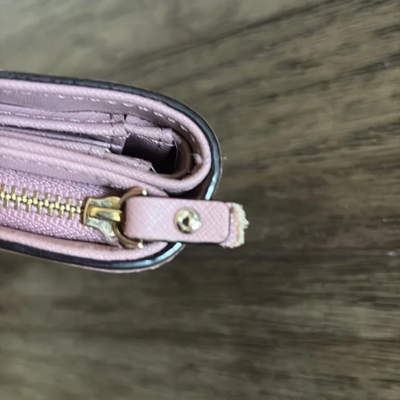Lot of 2x [Kate Spade] Bi-Fold & Tri-Fold Pink Small Snap Button Close Wallets - Picture 9 of 16